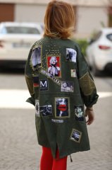 İNCE BAHARLIK YEŞİL PARKA